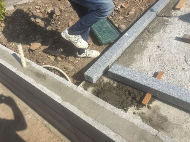 桑名市佛眼院　永代供養墓工事　㉗外柵設置